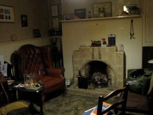 The Parlour at the Sun Inn (seat to the right of the fire is preferred on a cold night...)